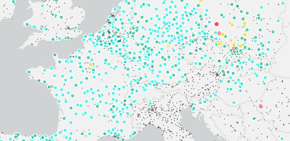 On-line informace o stavu ovzduší ve vašem regionu