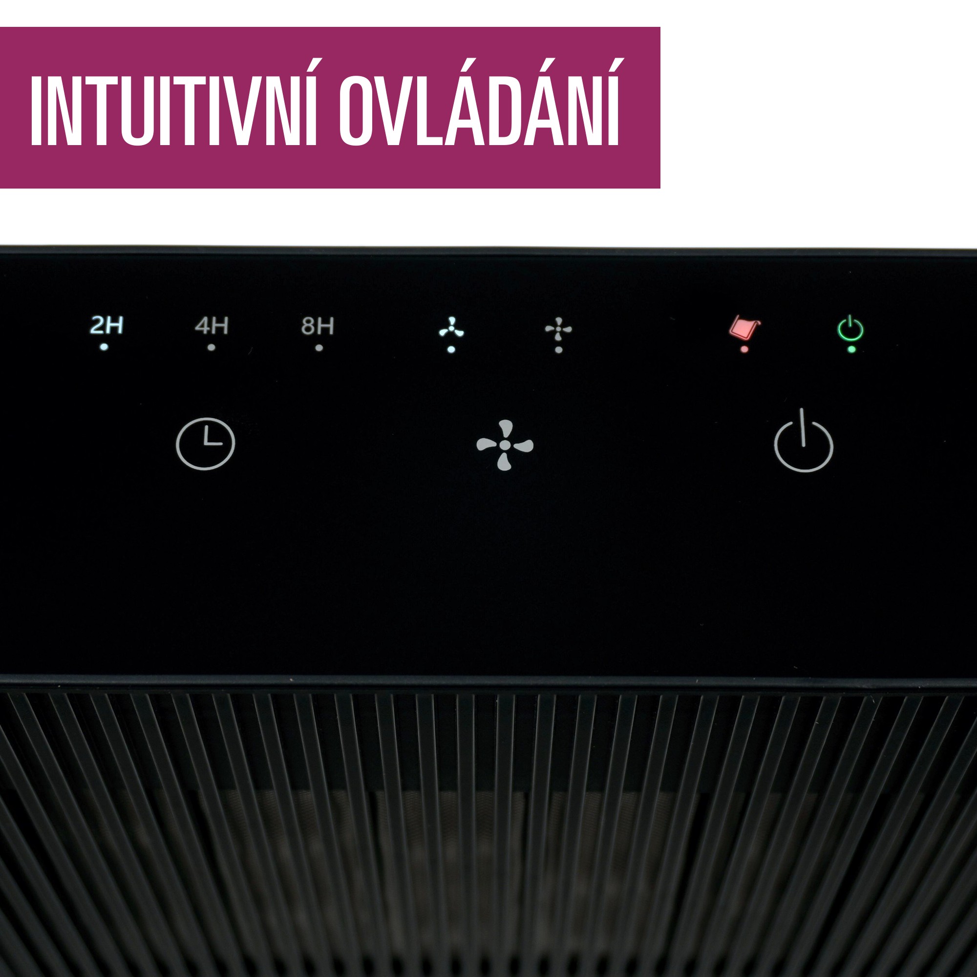 Intuitivní ovládná dotykovými tlačítky